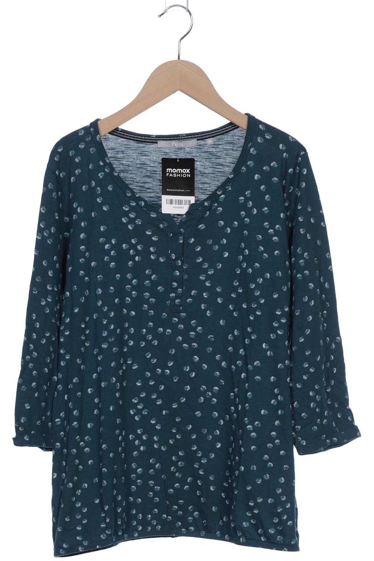 

Cecil Damen Langarmshirt, türkis, Gr. 38