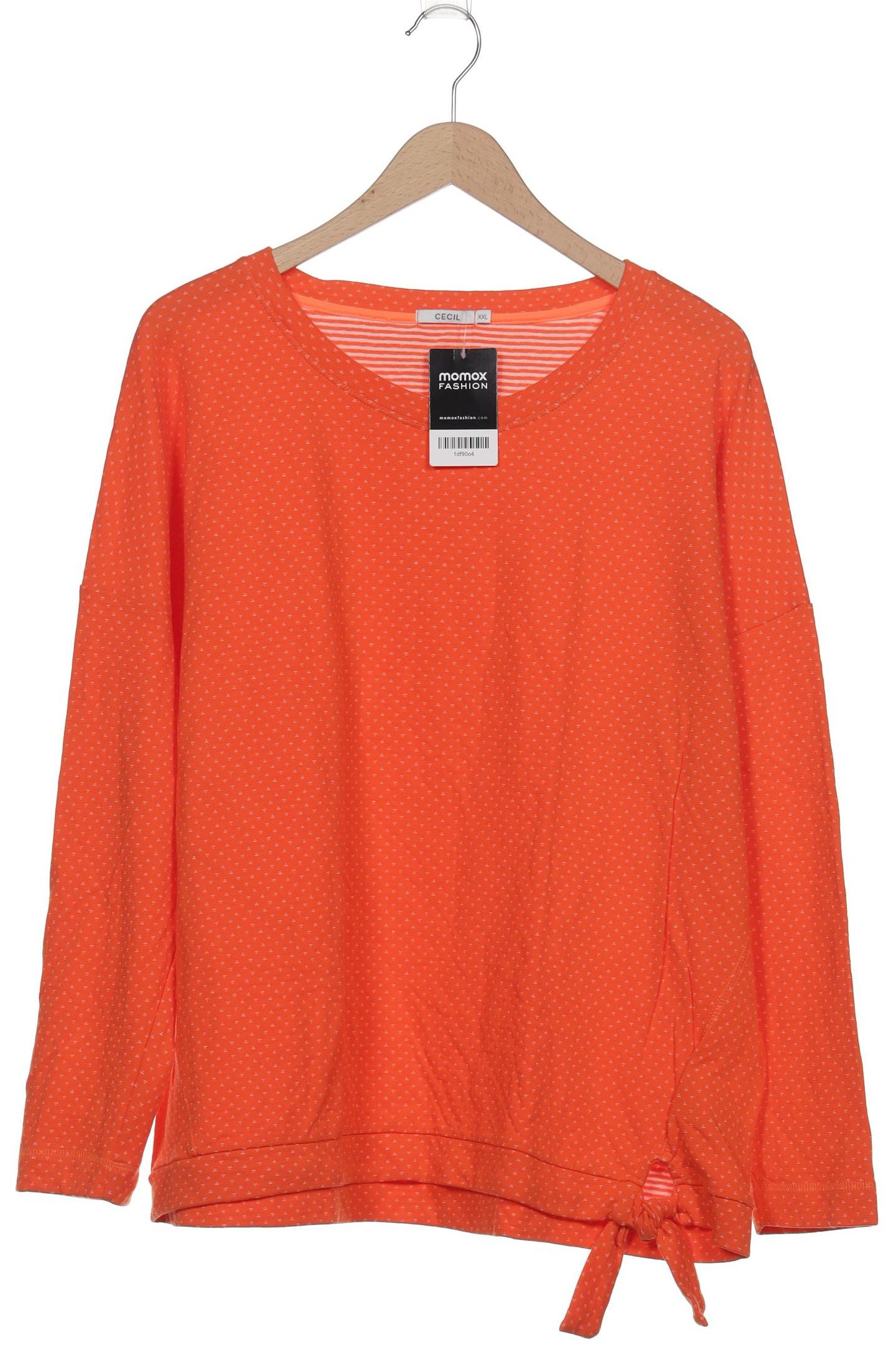 

Cecil Damen Langarmshirt, orange, Gr. 46