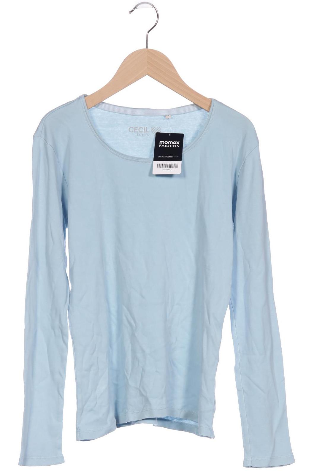 

Cecil Damen Langarmshirt, hellblau, Gr. 36