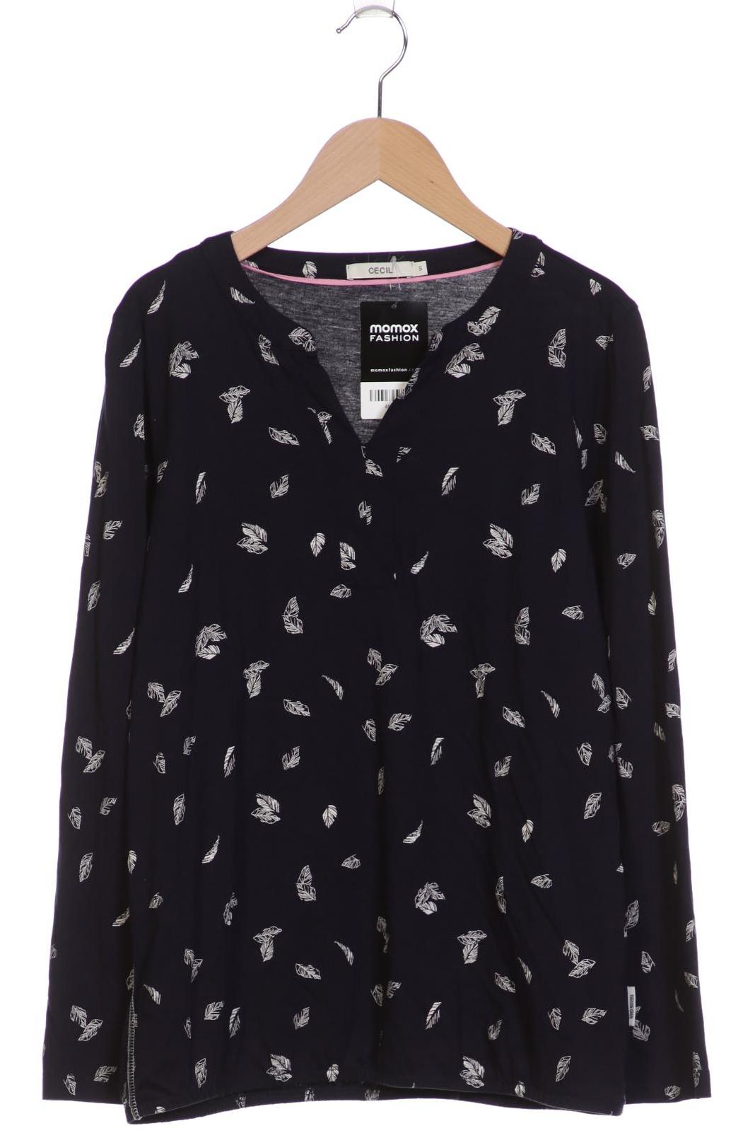 

Cecil Damen Langarmshirt, marineblau, Gr. 36