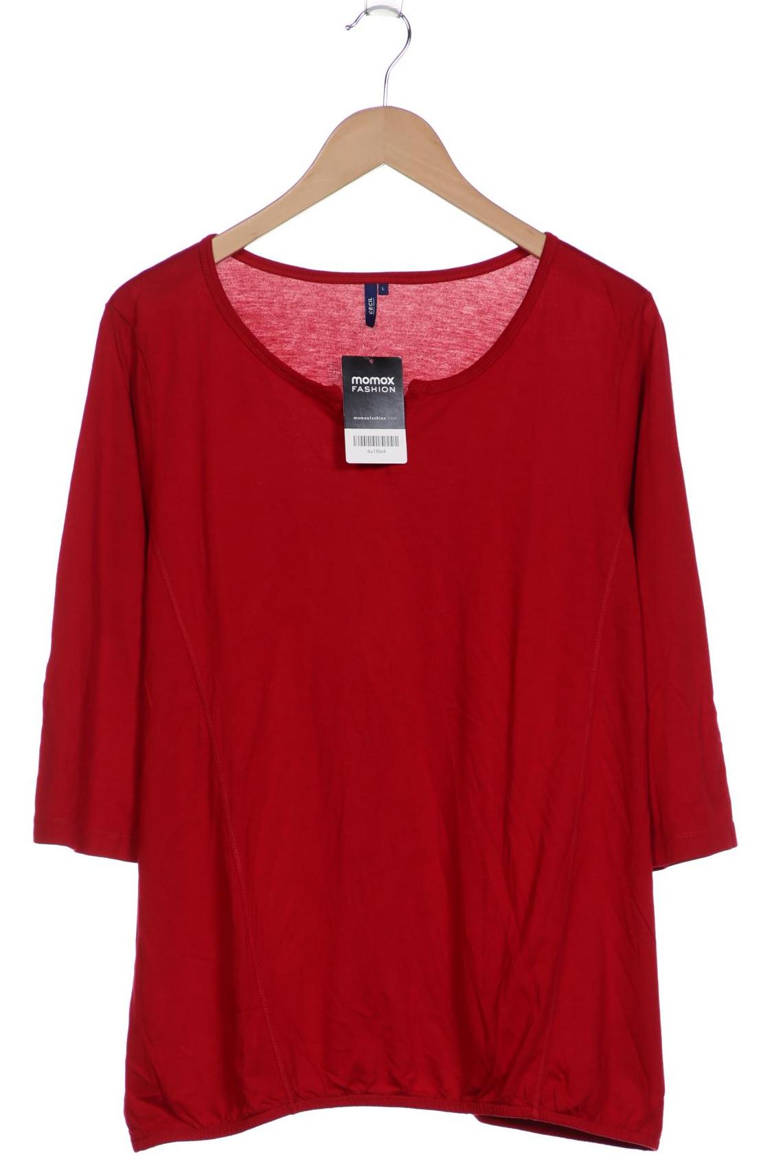 

Cecil Damen Langarmshirt, rot, Gr. 42