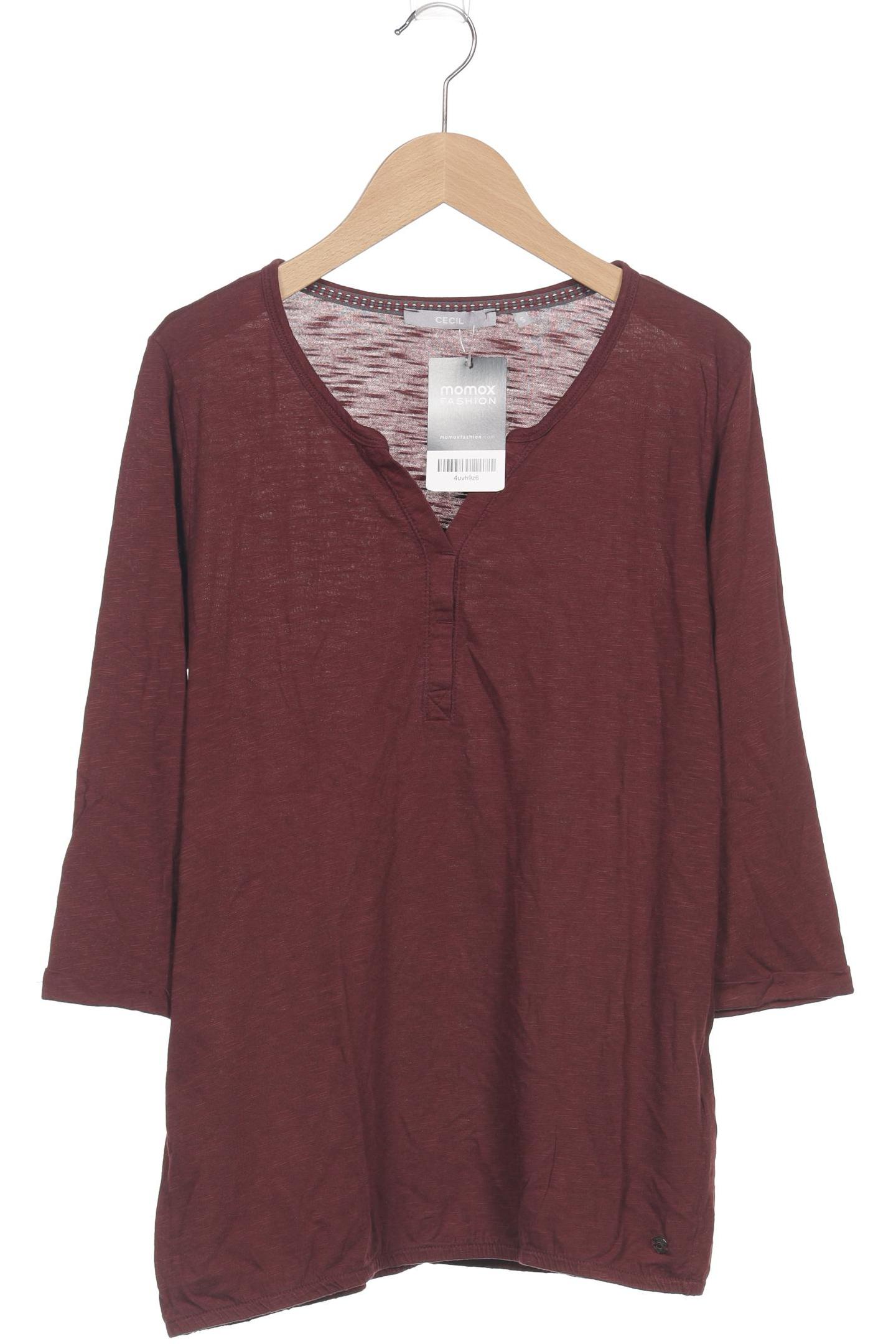

Cecil Damen Langarmshirt, bordeaux, Gr. 36