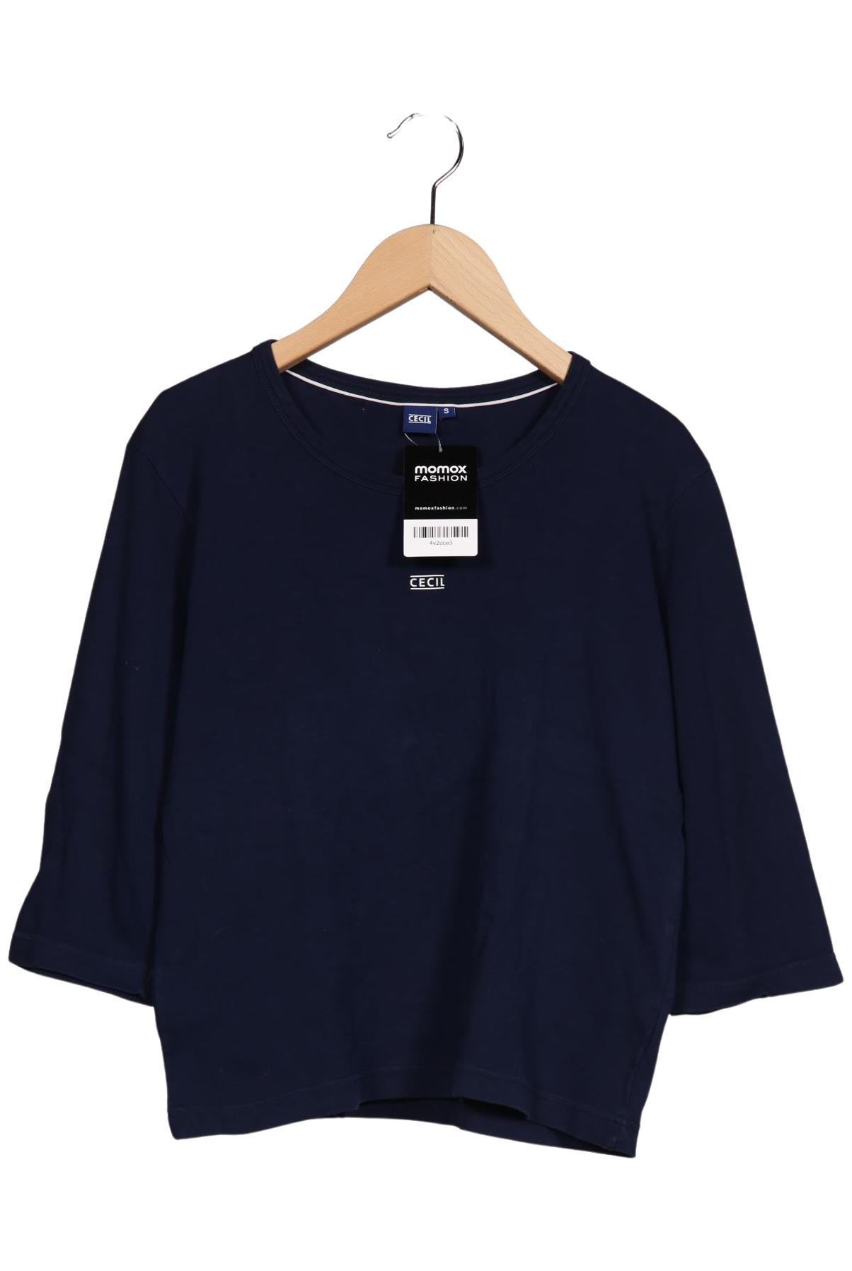

Cecil Damen Langarmshirt, marineblau, Gr. 36
