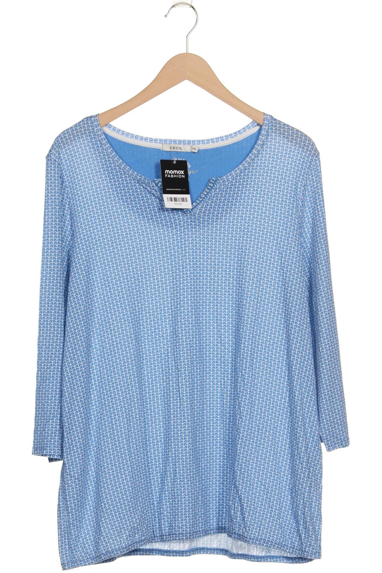 

Cecil Damen Langarmshirt, blau, Gr. 46