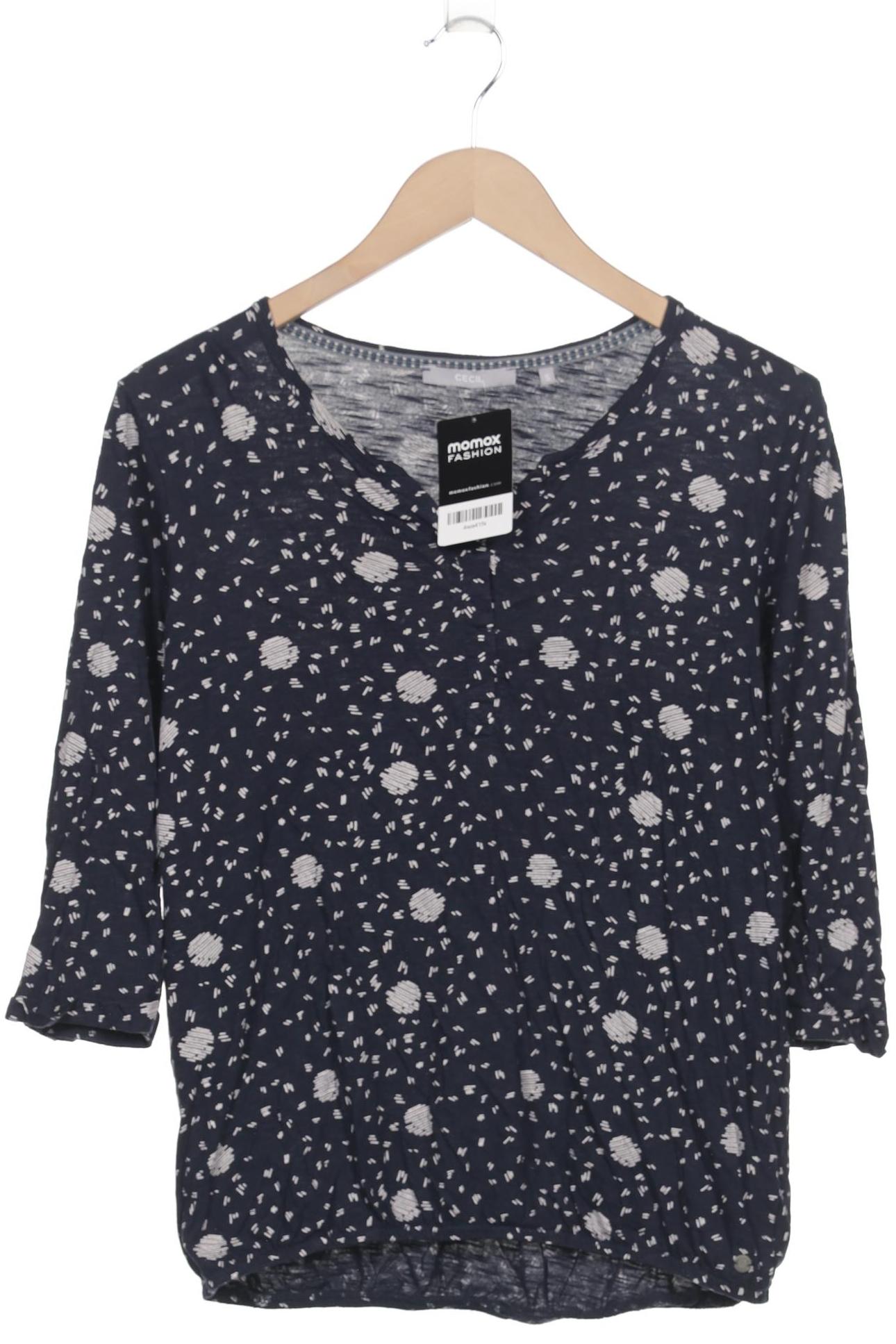 

Cecil Damen Langarmshirt, marineblau, Gr. 36