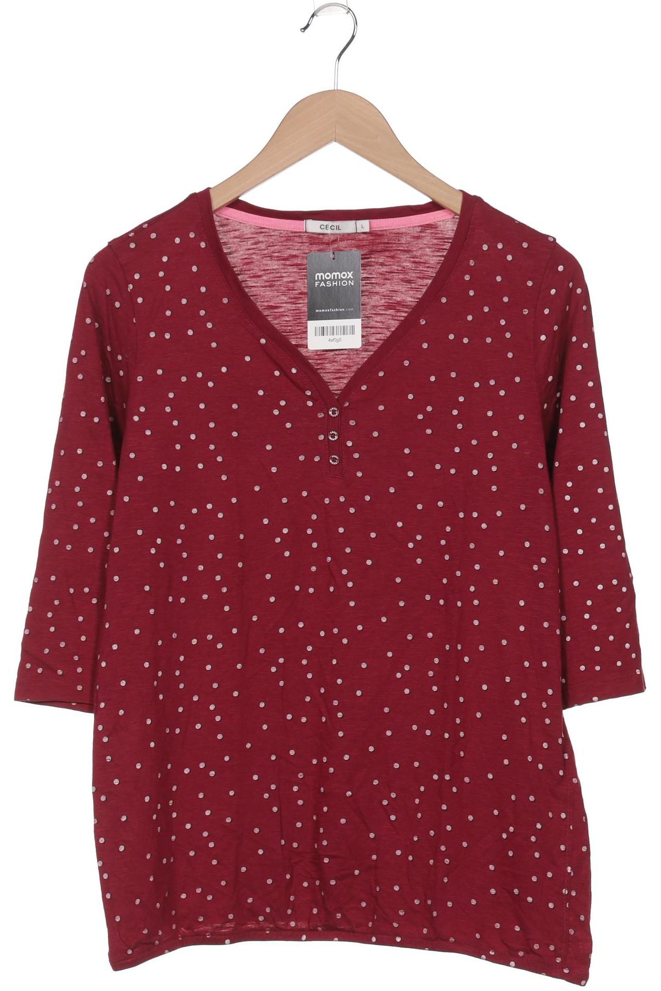 

Cecil Damen Langarmshirt, bordeaux, Gr. 42