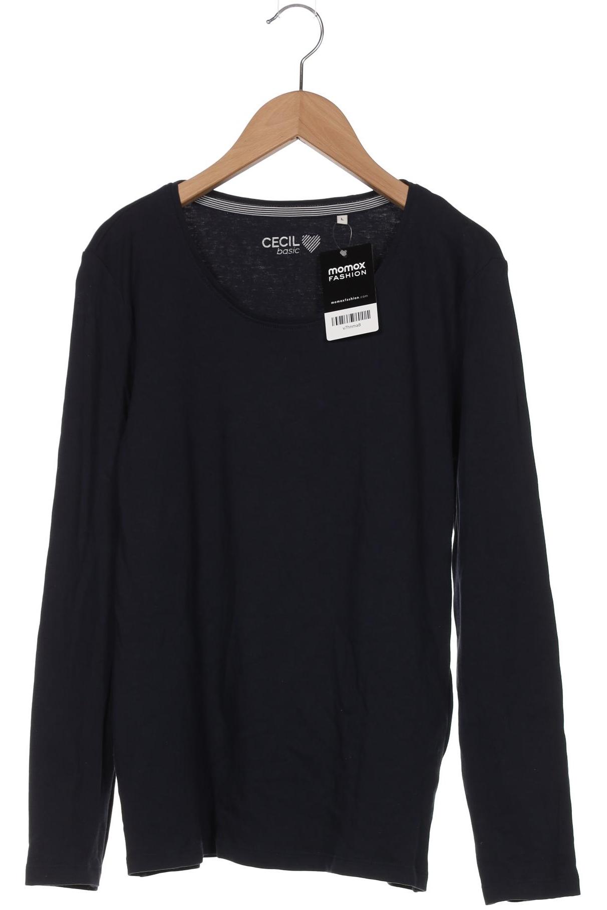 

Cecil Damen Langarmshirt, marineblau, Gr. 42