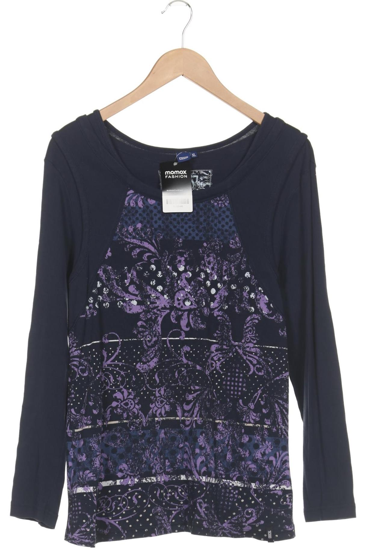 

Cecil Damen Langarmshirt, marineblau, Gr. 44