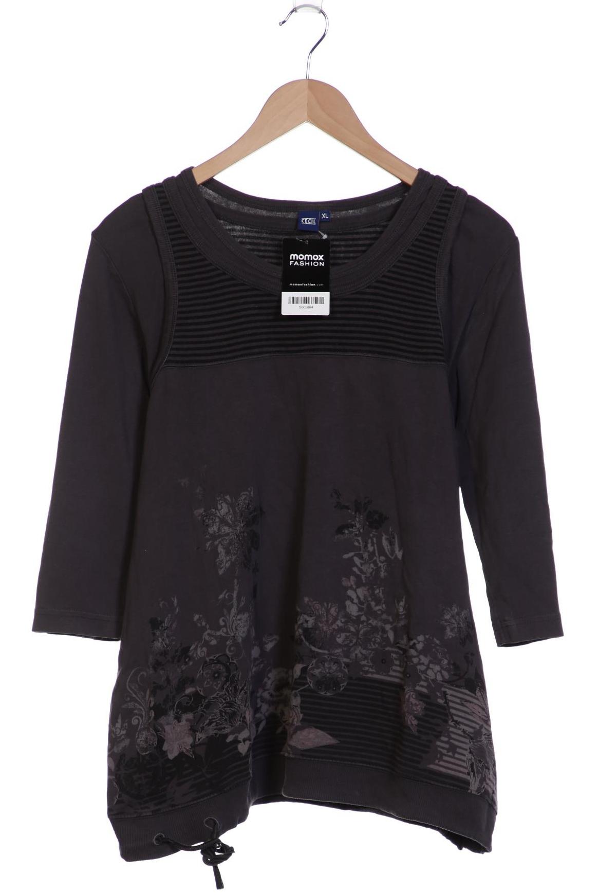 

Cecil Damen Langarmshirt, grau, Gr. 44