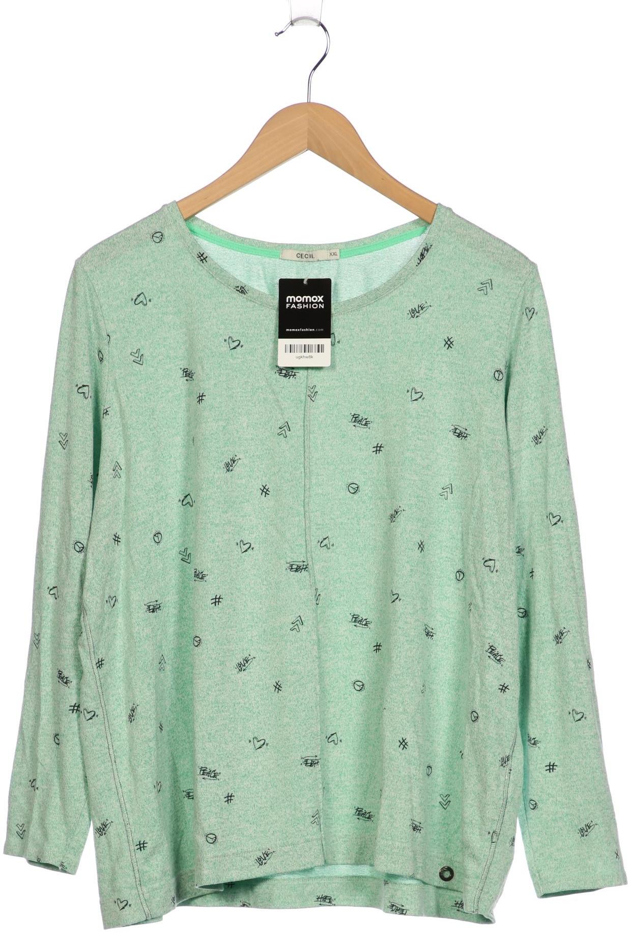 

Cecil Damen Langarmshirt, grün, Gr. 46
