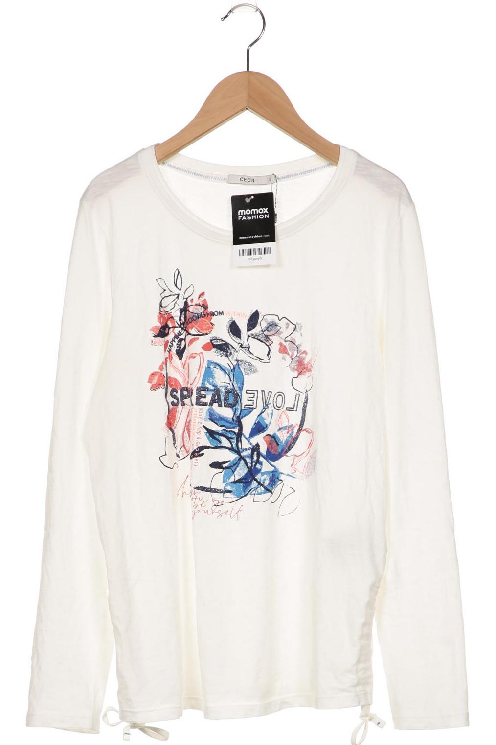 

CECIL Damen Langarmshirt, weiß