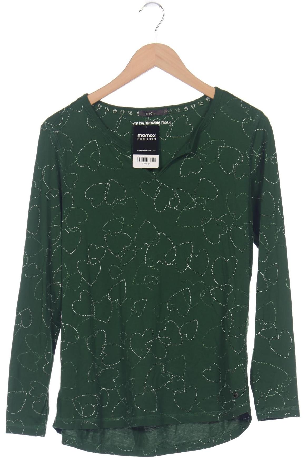 

Cecil Damen Langarmshirt, grün, Gr. 44
