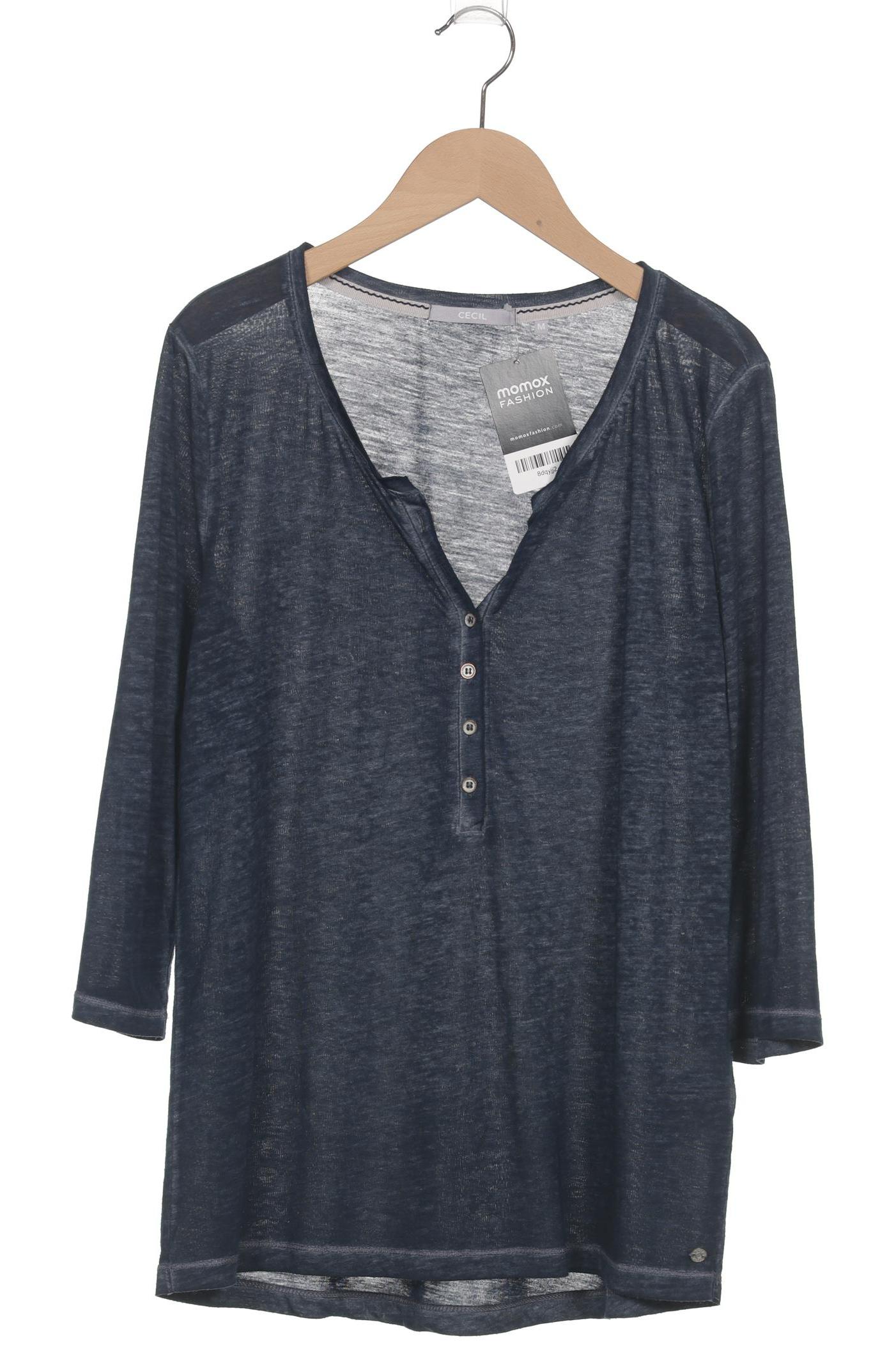 

Cecil Damen Langarmshirt, marineblau, Gr. 38
