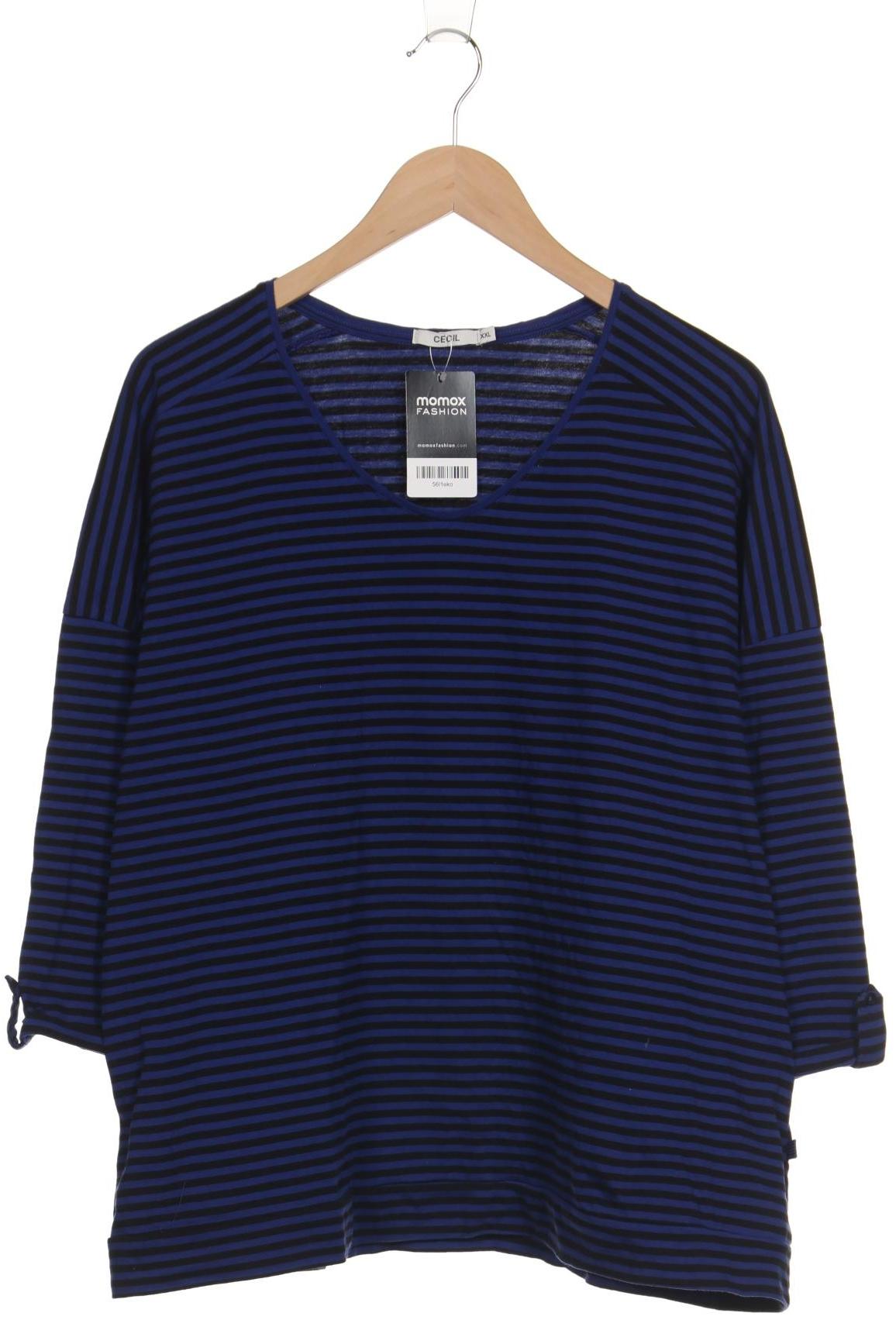 

Cecil Damen Langarmshirt, blau, Gr. 46