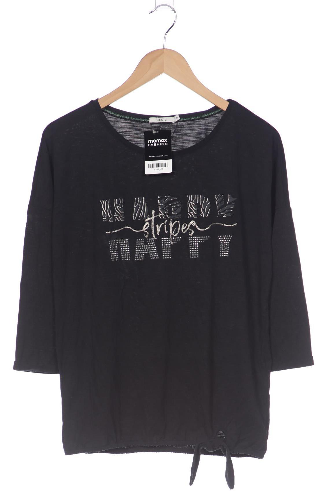 

Cecil Damen Langarmshirt, schwarz, Gr. 36