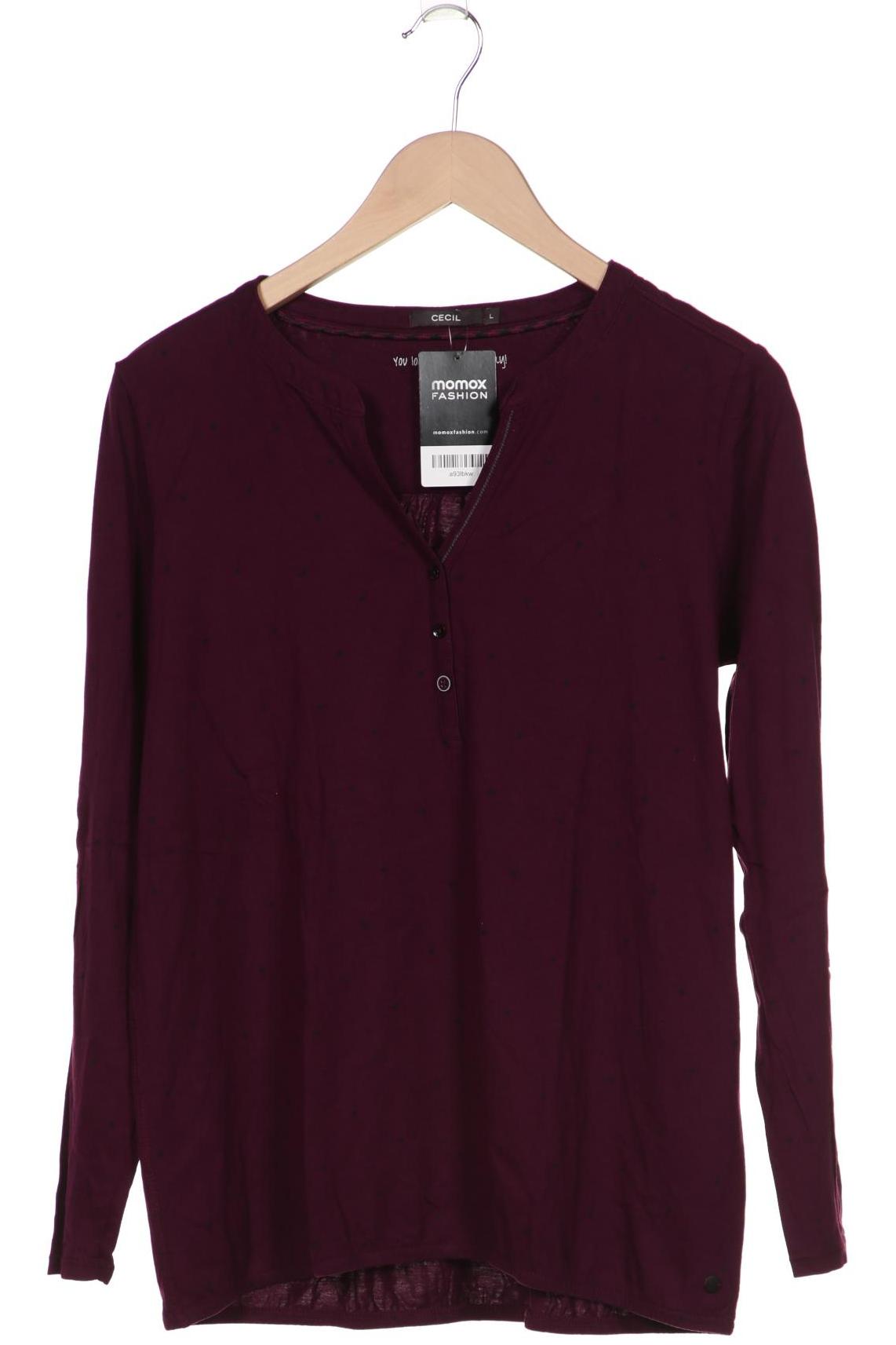 

Cecil Damen Langarmshirt, bordeaux, Gr. 42
