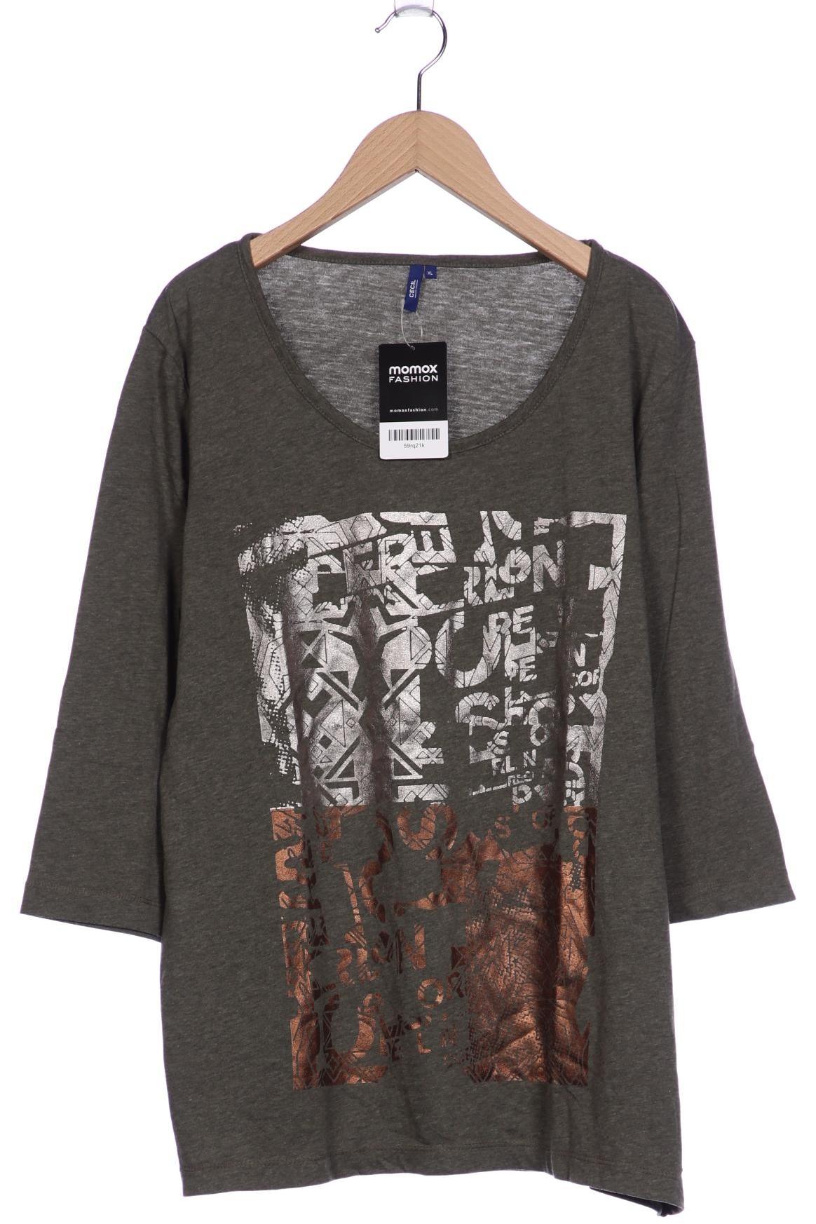 

Cecil Damen Langarmshirt, grün, Gr. 44