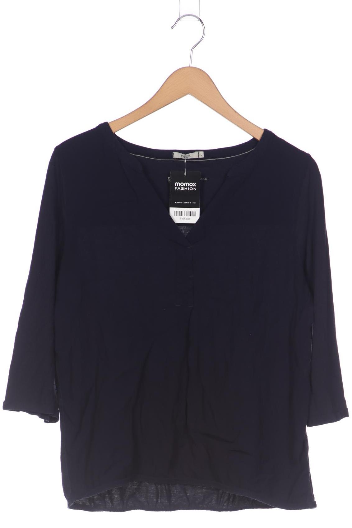 

Cecil Damen Langarmshirt, marineblau, Gr. 42