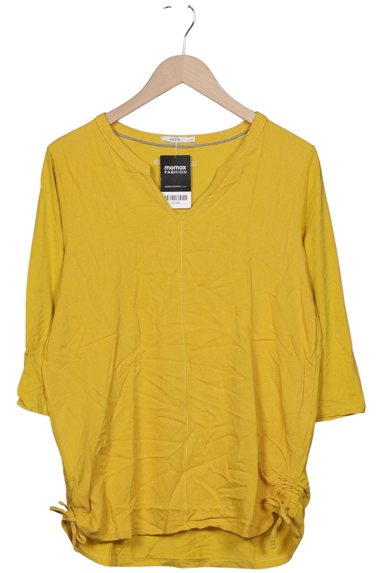 

Cecil Damen Langarmshirt, gelb, Gr. 44