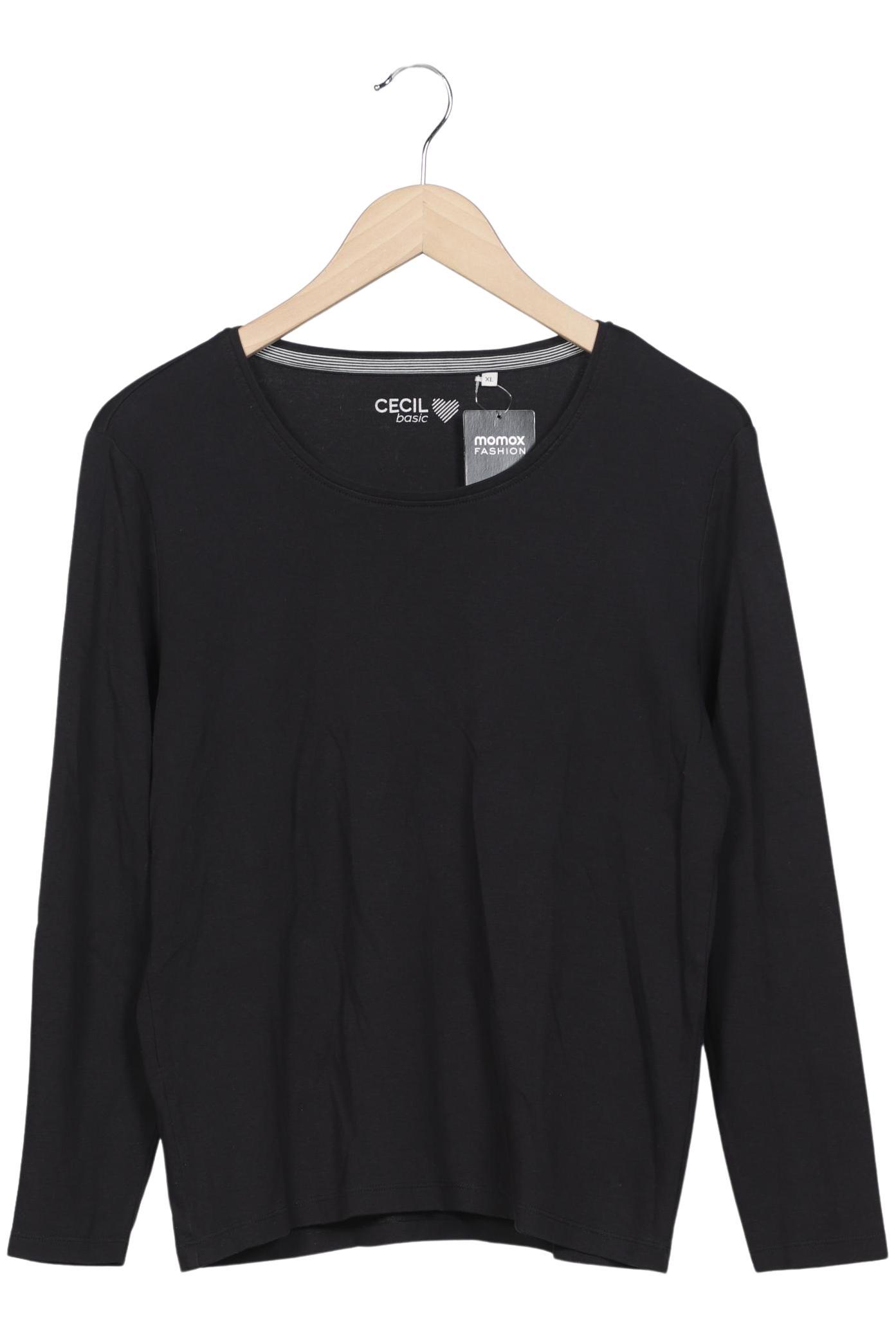 

Cecil Damen Langarmshirt, schwarz, Gr. 44