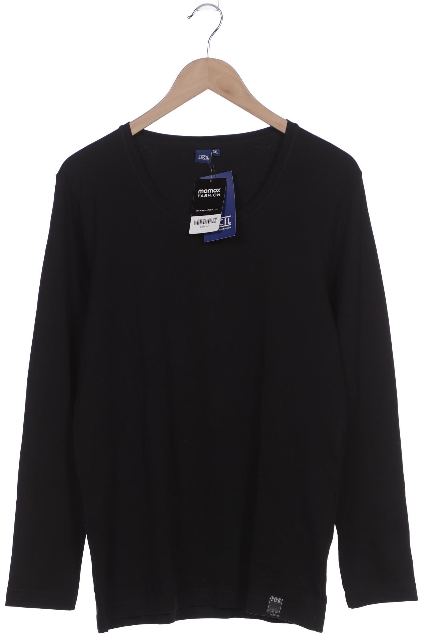 

Cecil Damen Langarmshirt, schwarz, Gr. 46