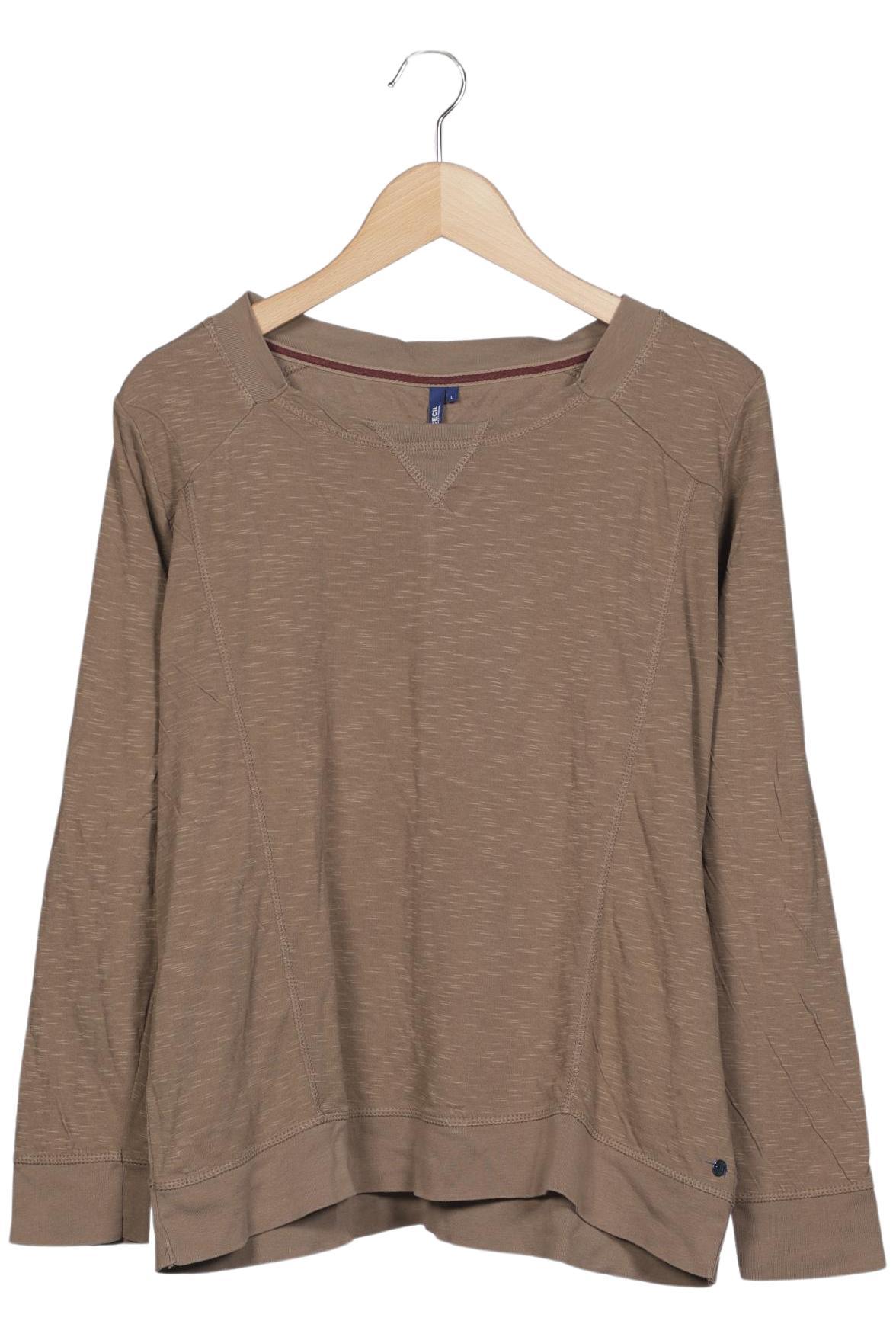 

Cecil Damen Langarmshirt, braun, Gr. 42