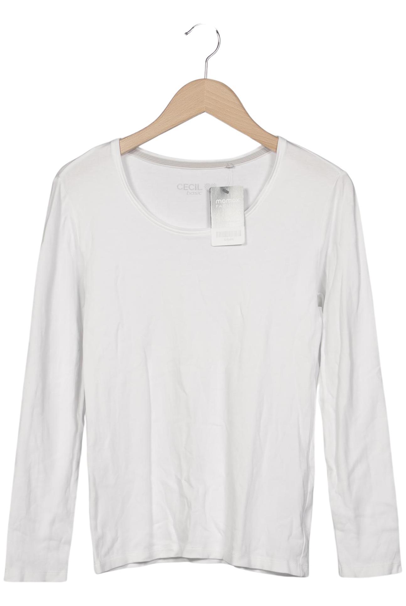 

Cecil Damen Langarmshirt, weiß, Gr. 38