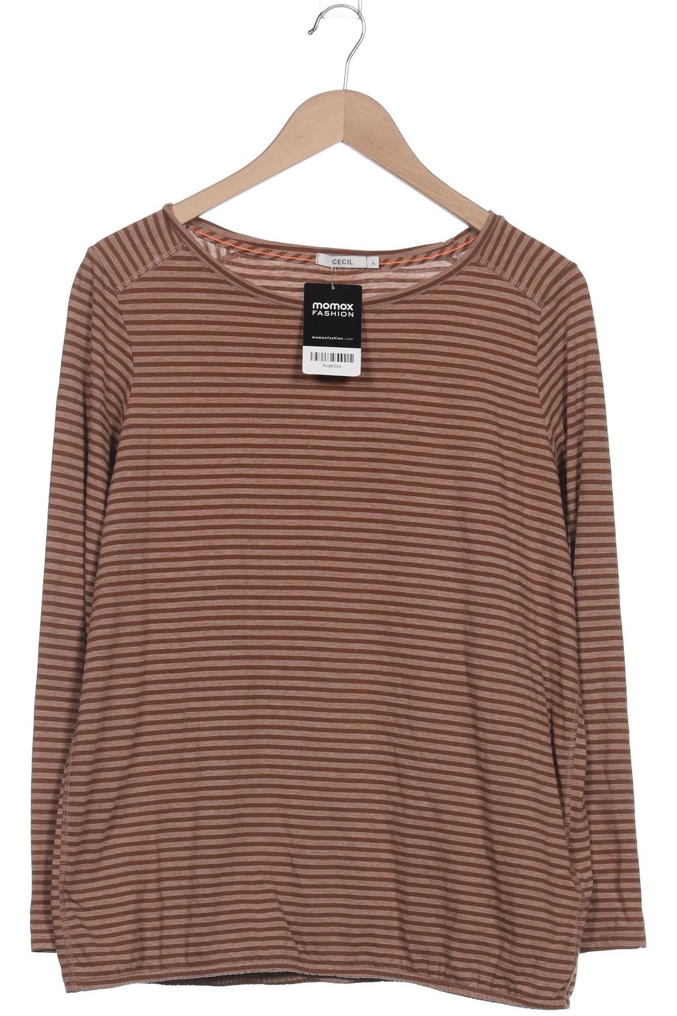 

Cecil Damen Langarmshirt, braun, Gr. 42