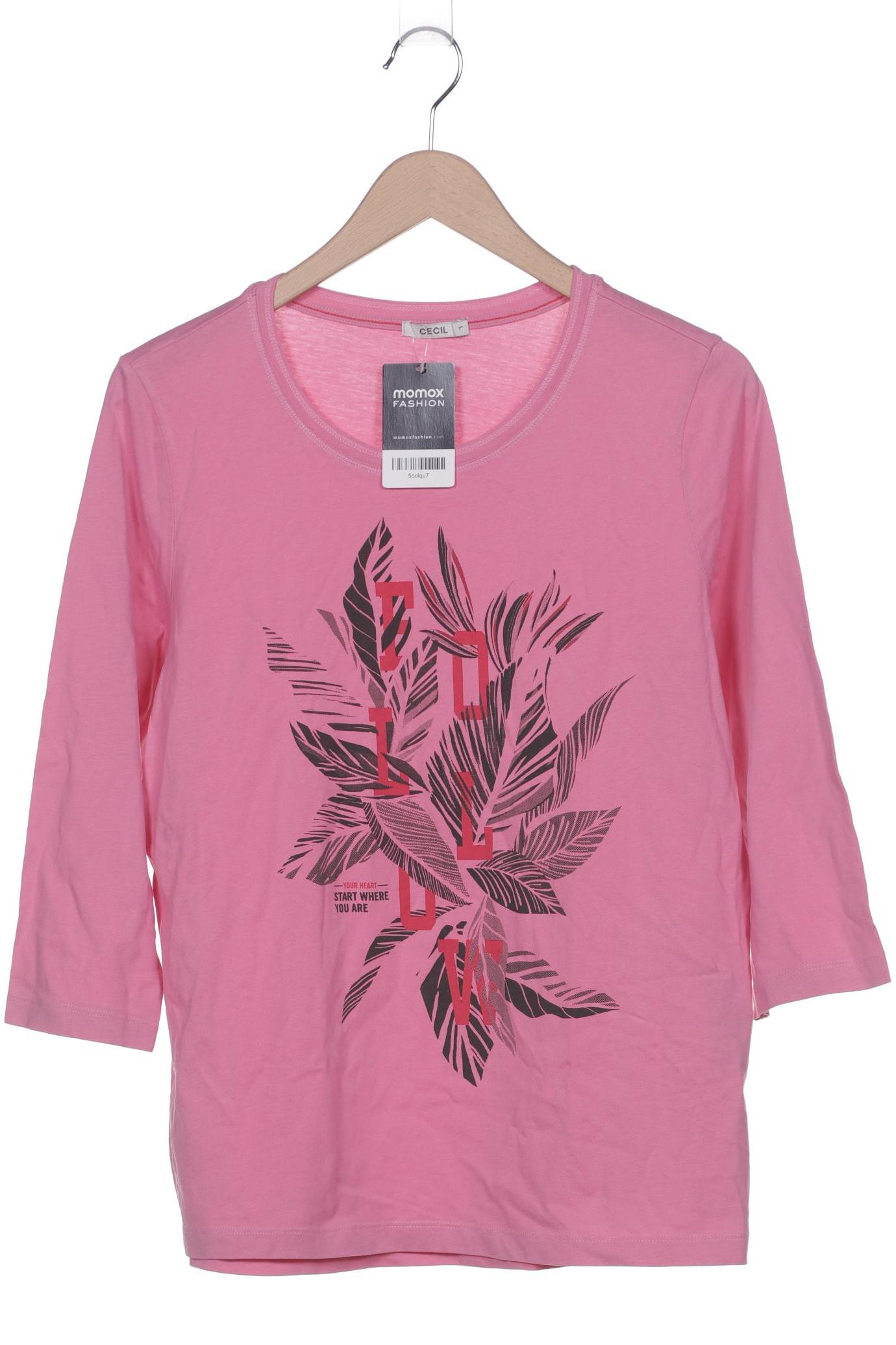 

Cecil Damen Langarmshirt, pink, Gr. 42