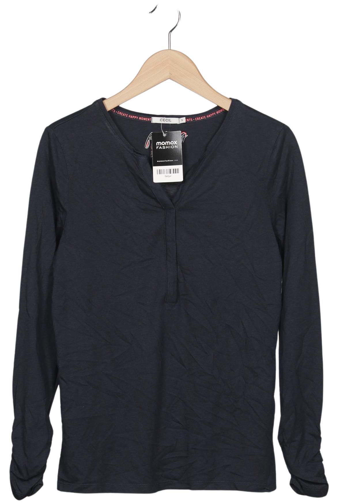 

Cecil Damen Langarmshirt, marineblau, Gr. 36