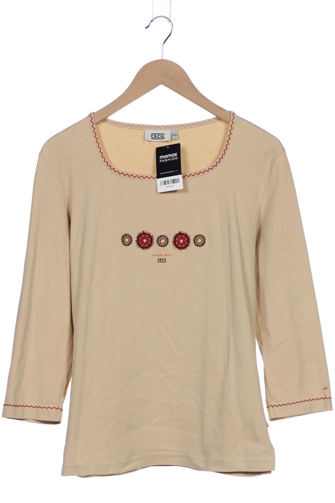 

Cecil Damen Langarmshirt, beige, Gr. 46