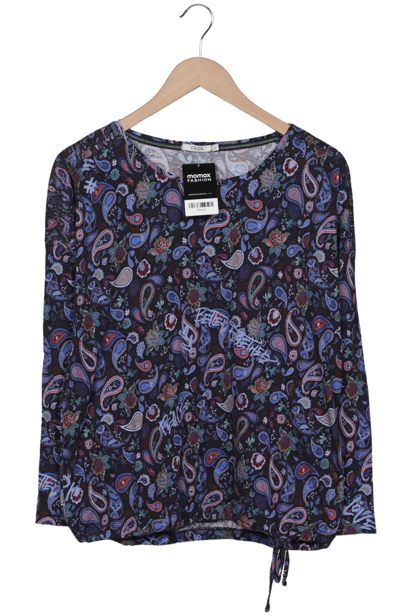 

Cecil Damen Langarmshirt, marineblau, Gr. 42