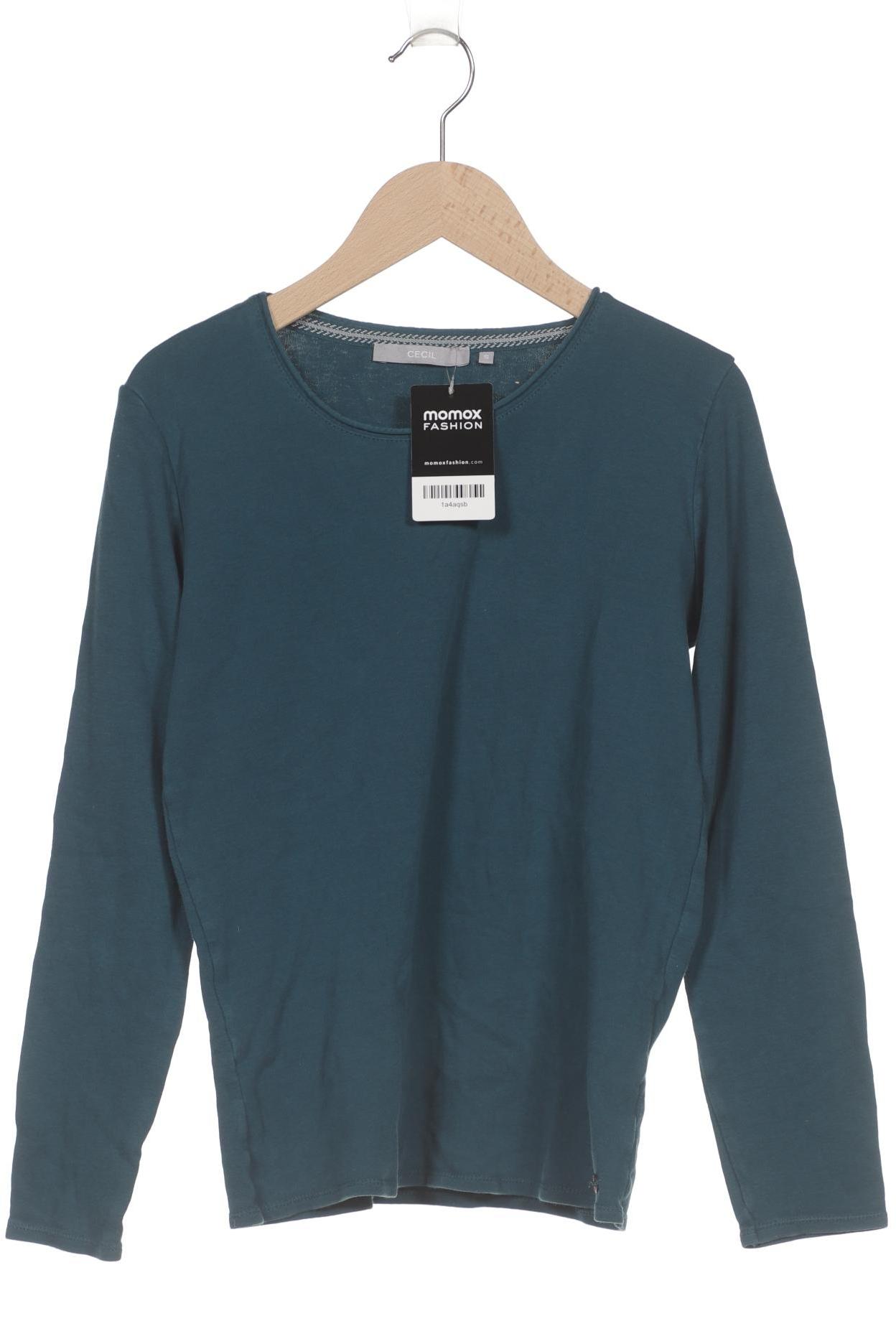 

Cecil Damen Langarmshirt, türkis, Gr. 36