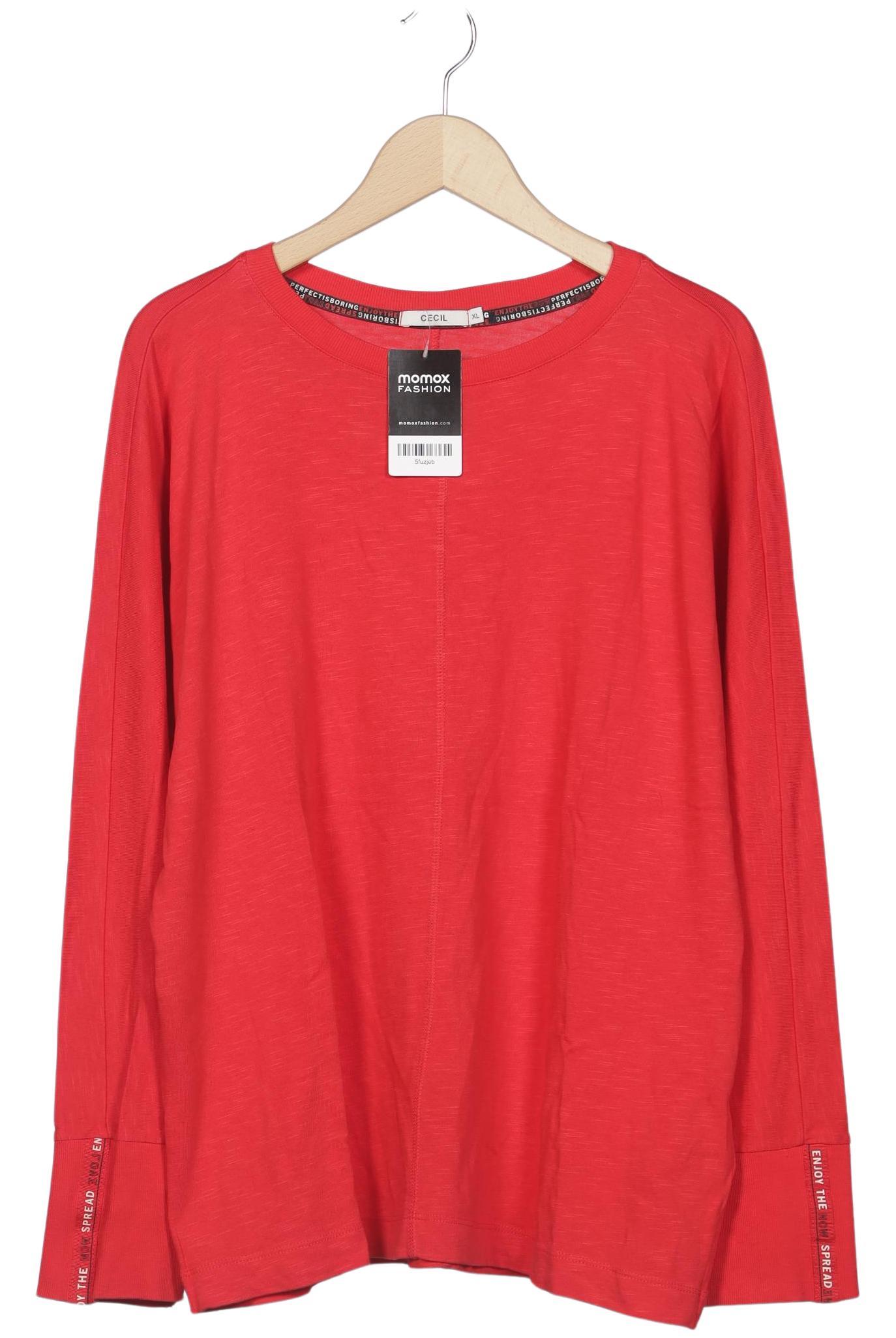 

Cecil Damen Langarmshirt, rot, Gr. 44