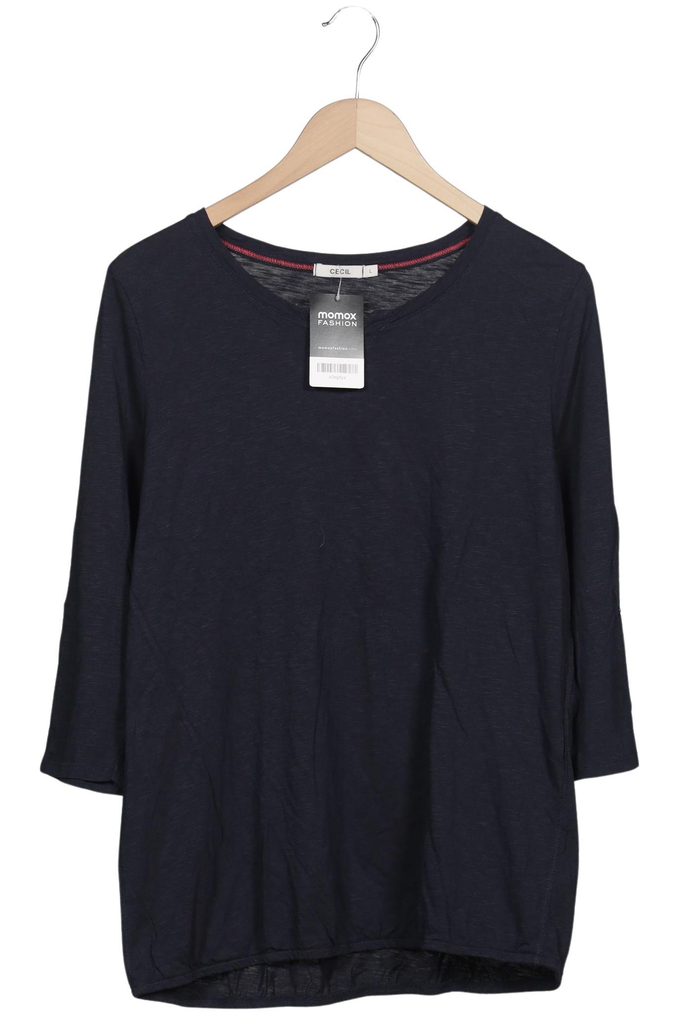 

Cecil Damen Langarmshirt, marineblau, Gr. 42