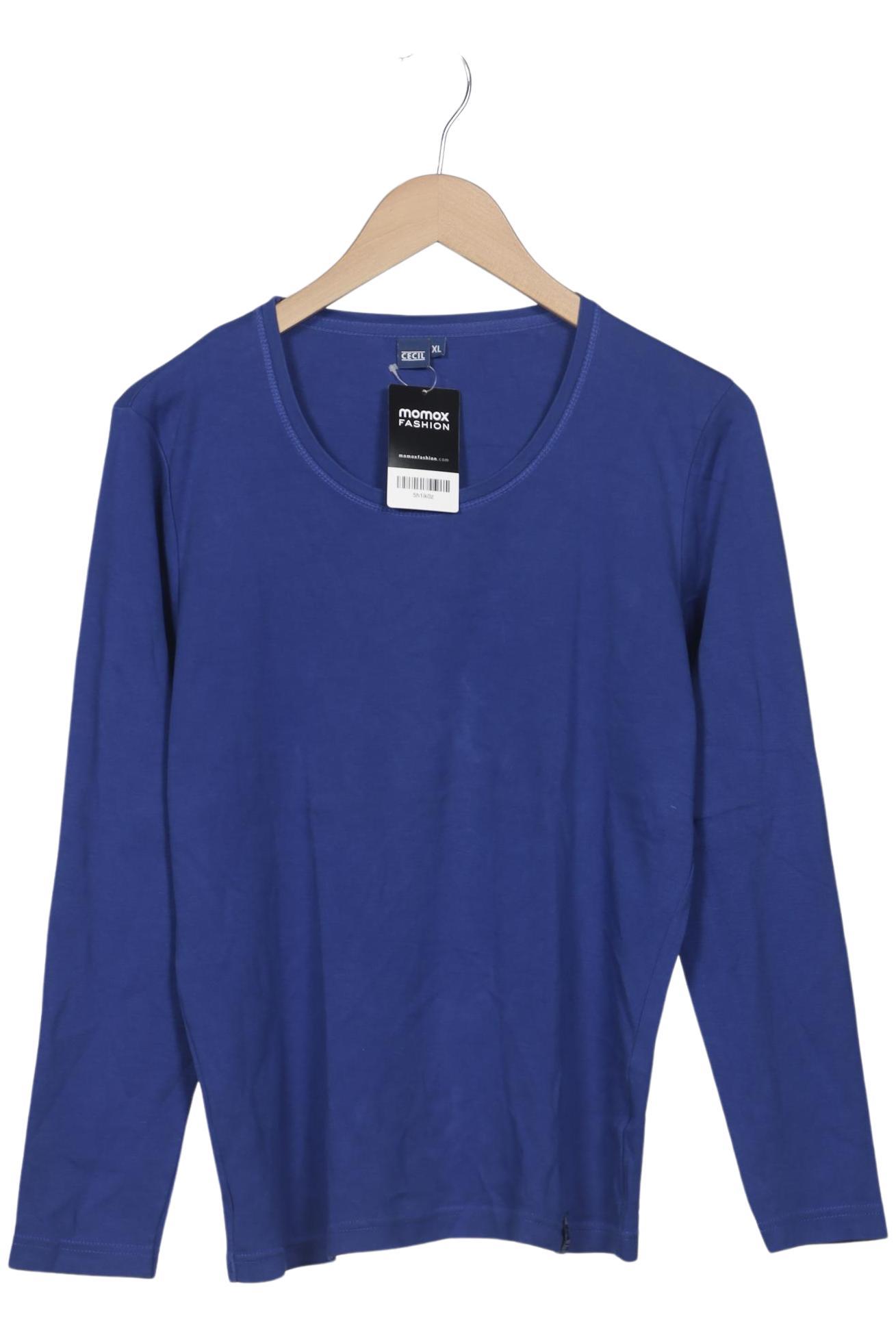 

Cecil Damen Langarmshirt, blau, Gr. 44