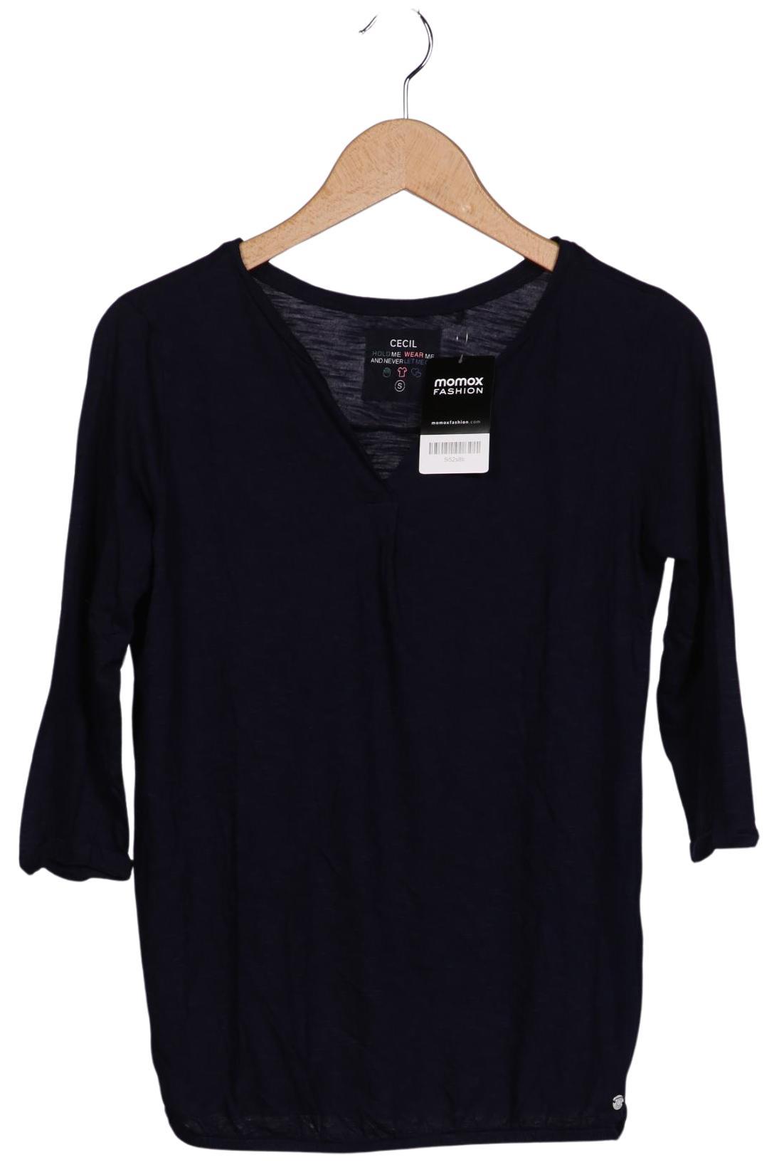 

Cecil Damen Langarmshirt, marineblau, Gr. 36