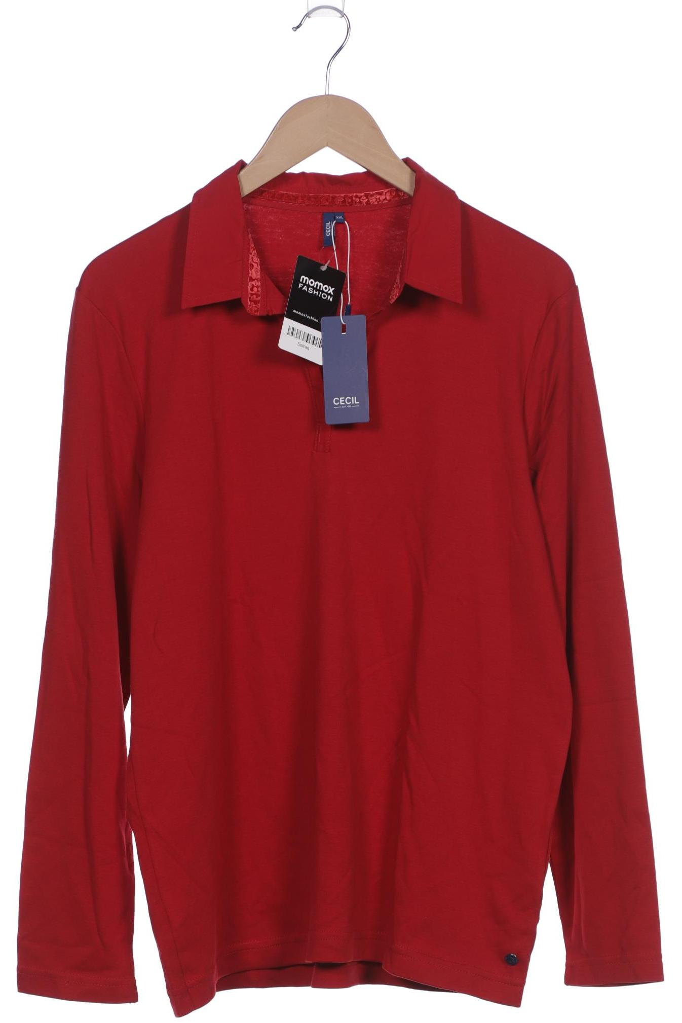 

Cecil Damen Langarmshirt, rot, Gr. 46