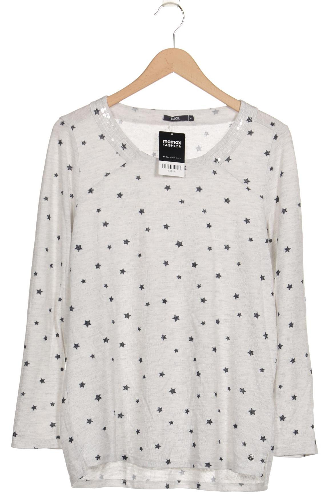 

Cecil Damen Langarmshirt, grau, Gr. 42