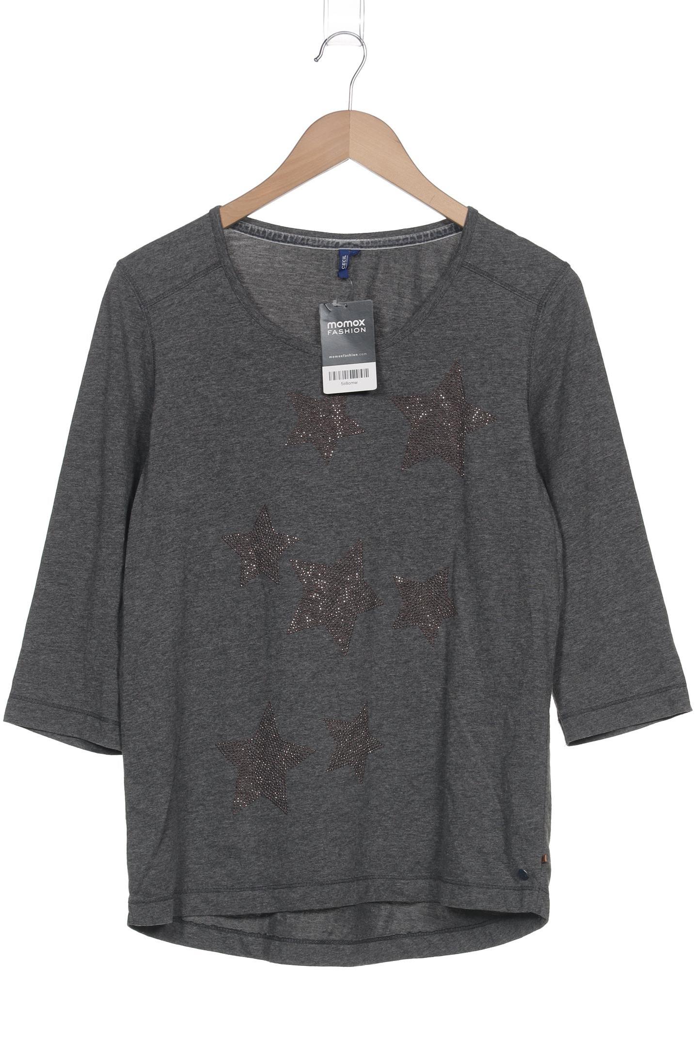 

Cecil Damen Langarmshirt, grau, Gr. 38