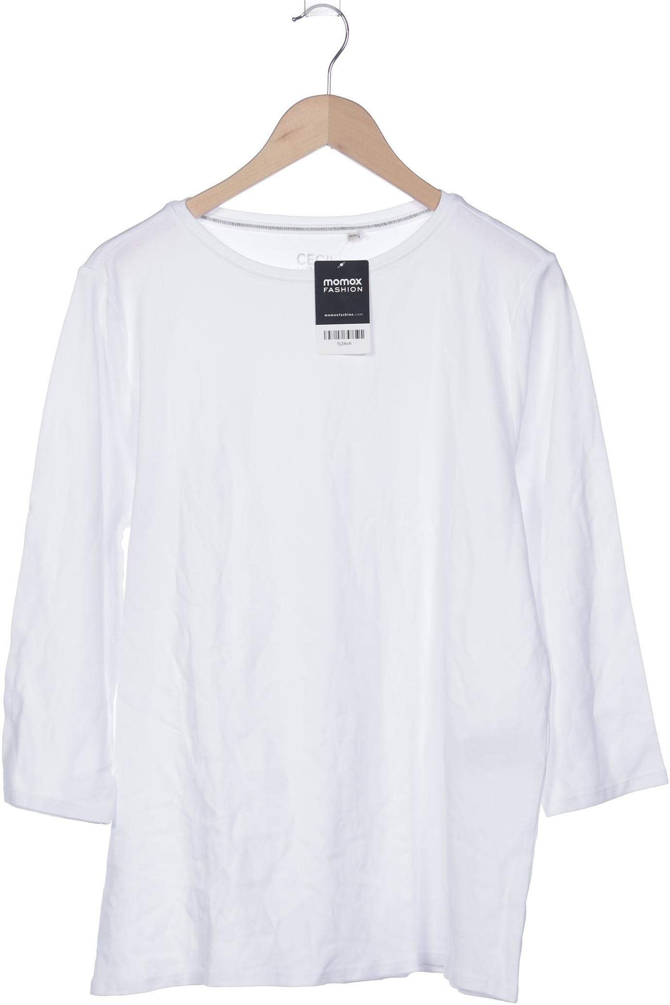 

Cecil Damen Langarmshirt, weiß, Gr. 46