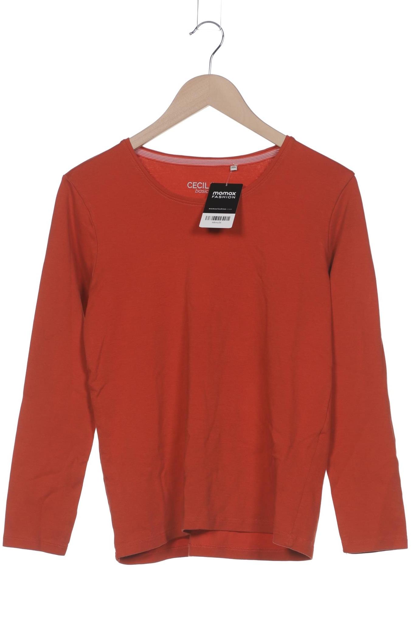 

Cecil Damen Langarmshirt, orange, Gr. 46