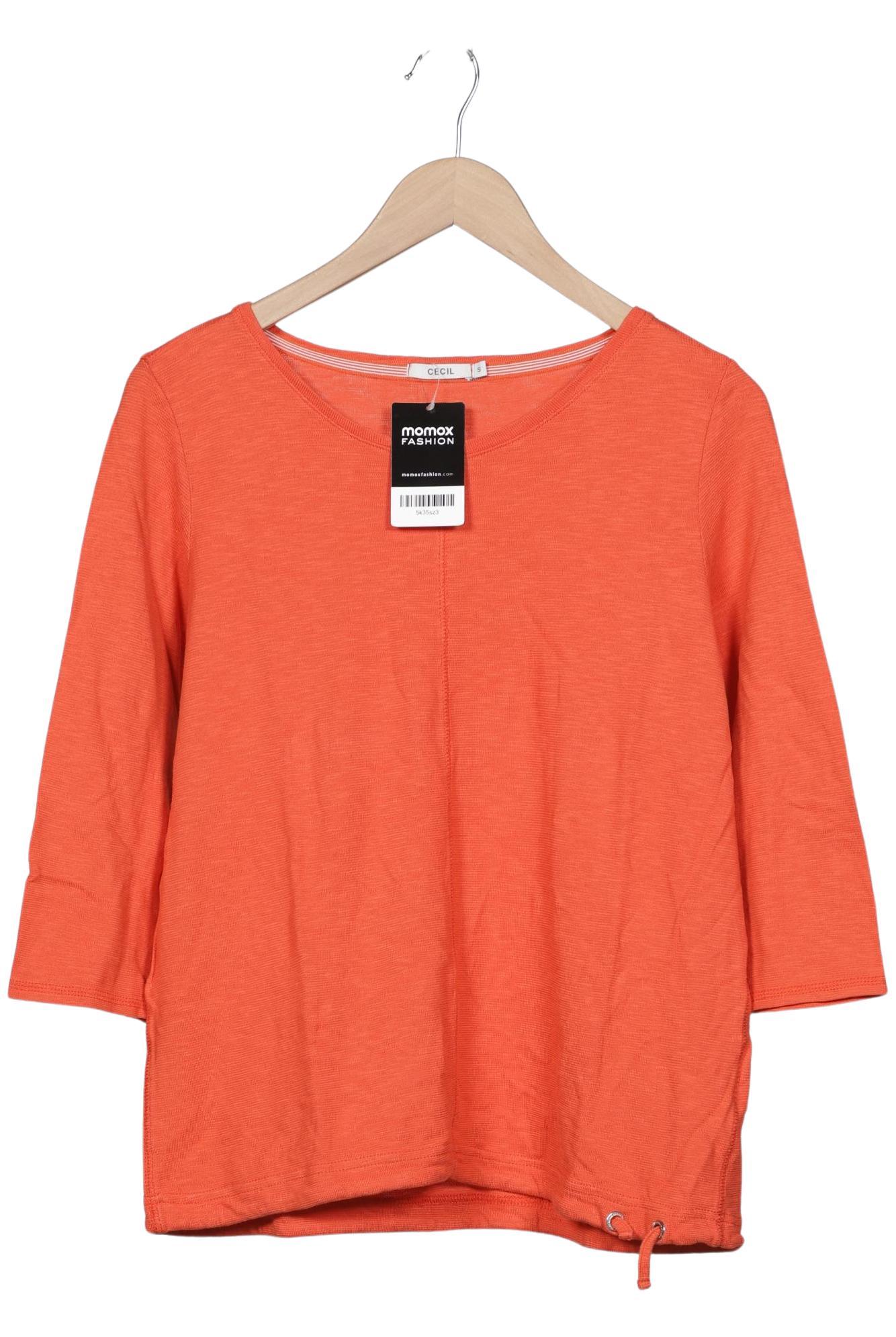 

Cecil Damen Langarmshirt, orange, Gr. 36