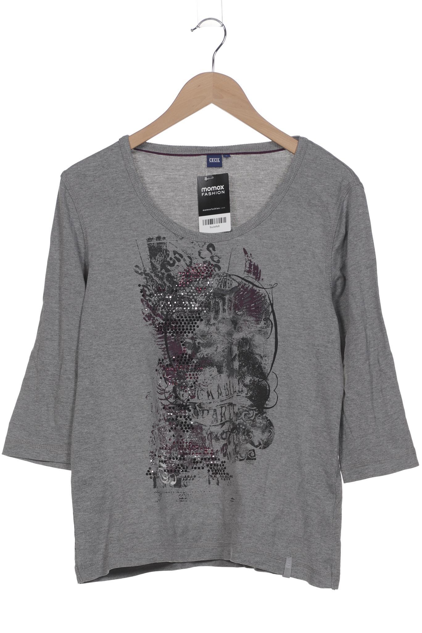 

Cecil Damen Langarmshirt, grau, Gr. 42