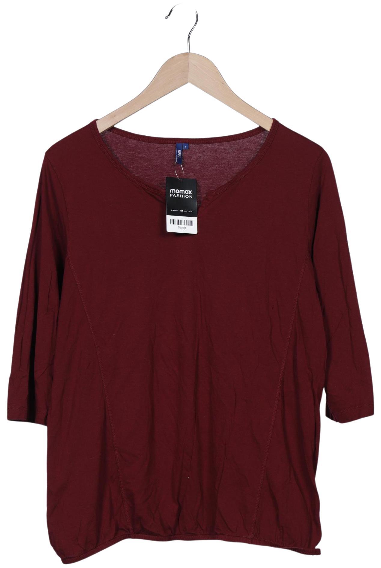

Cecil Damen Langarmshirt, bordeaux, Gr. 42