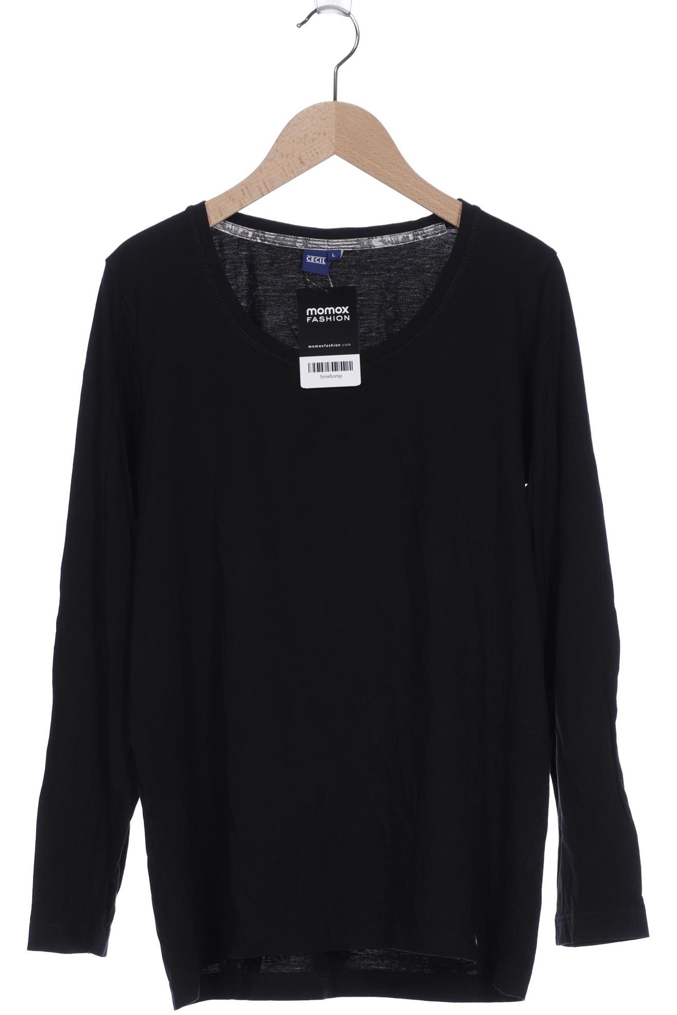 

CECIL Damen Langarmshirt, schwarz
