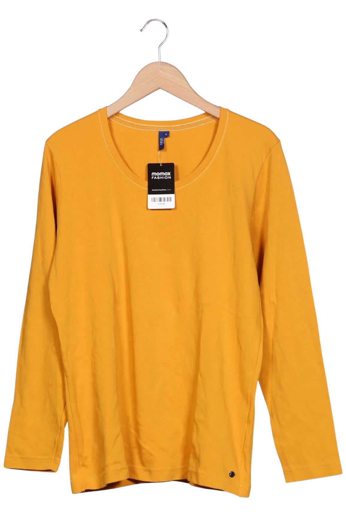 

Cecil Damen Langarmshirt, gelb, Gr. 44