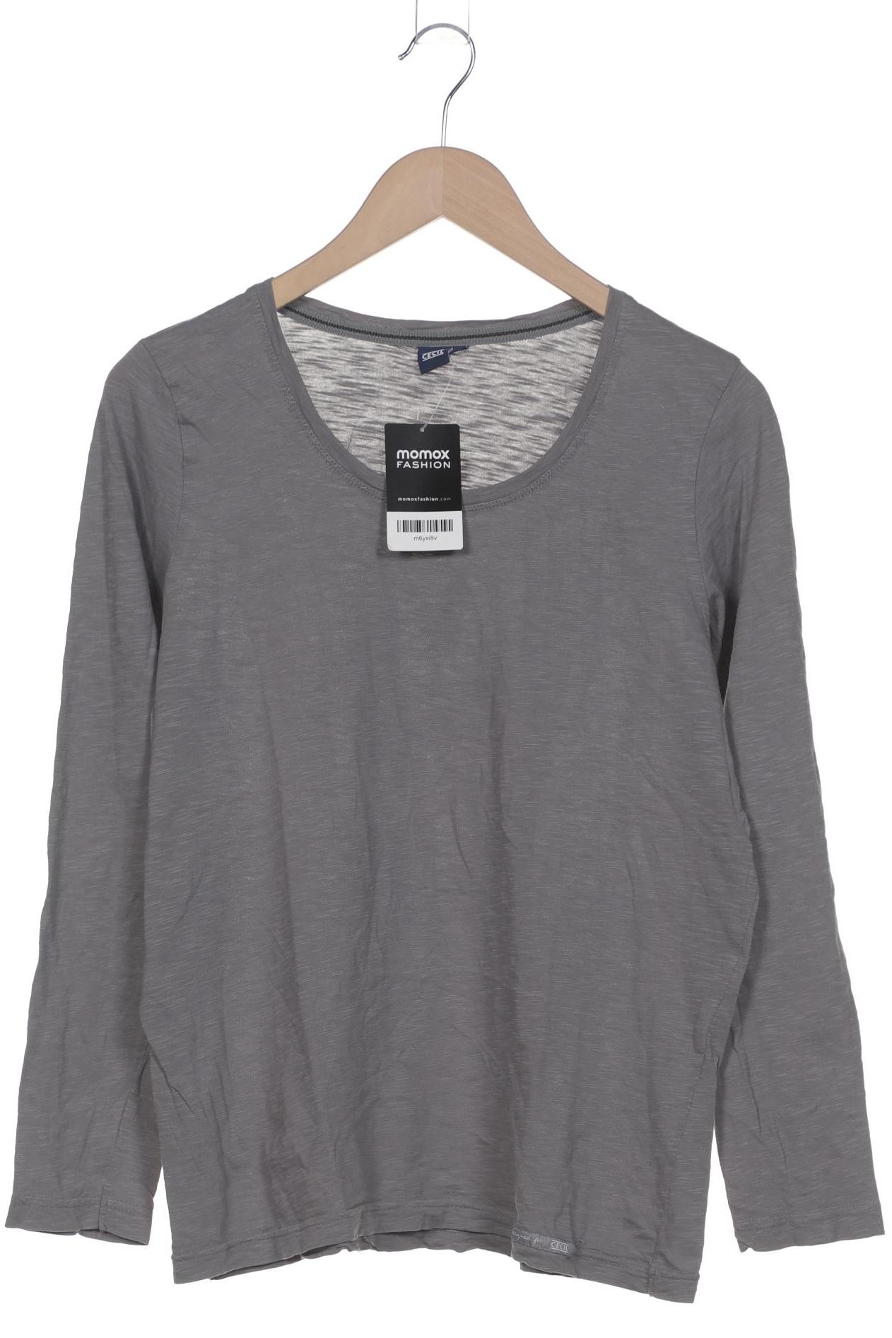 

Cecil Damen Langarmshirt, grau, Gr. 44