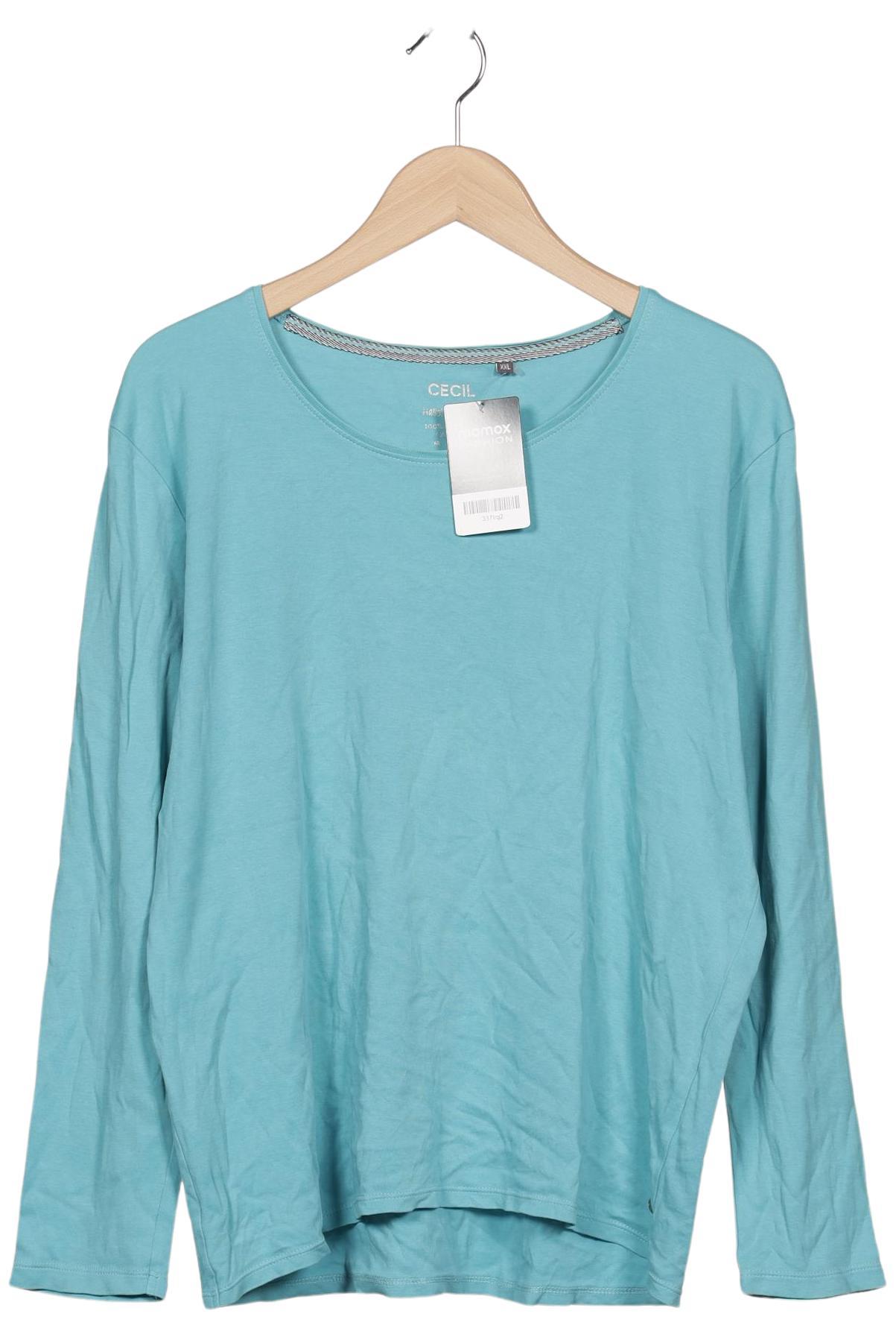 

Cecil Damen Langarmshirt, türkis, Gr. 46