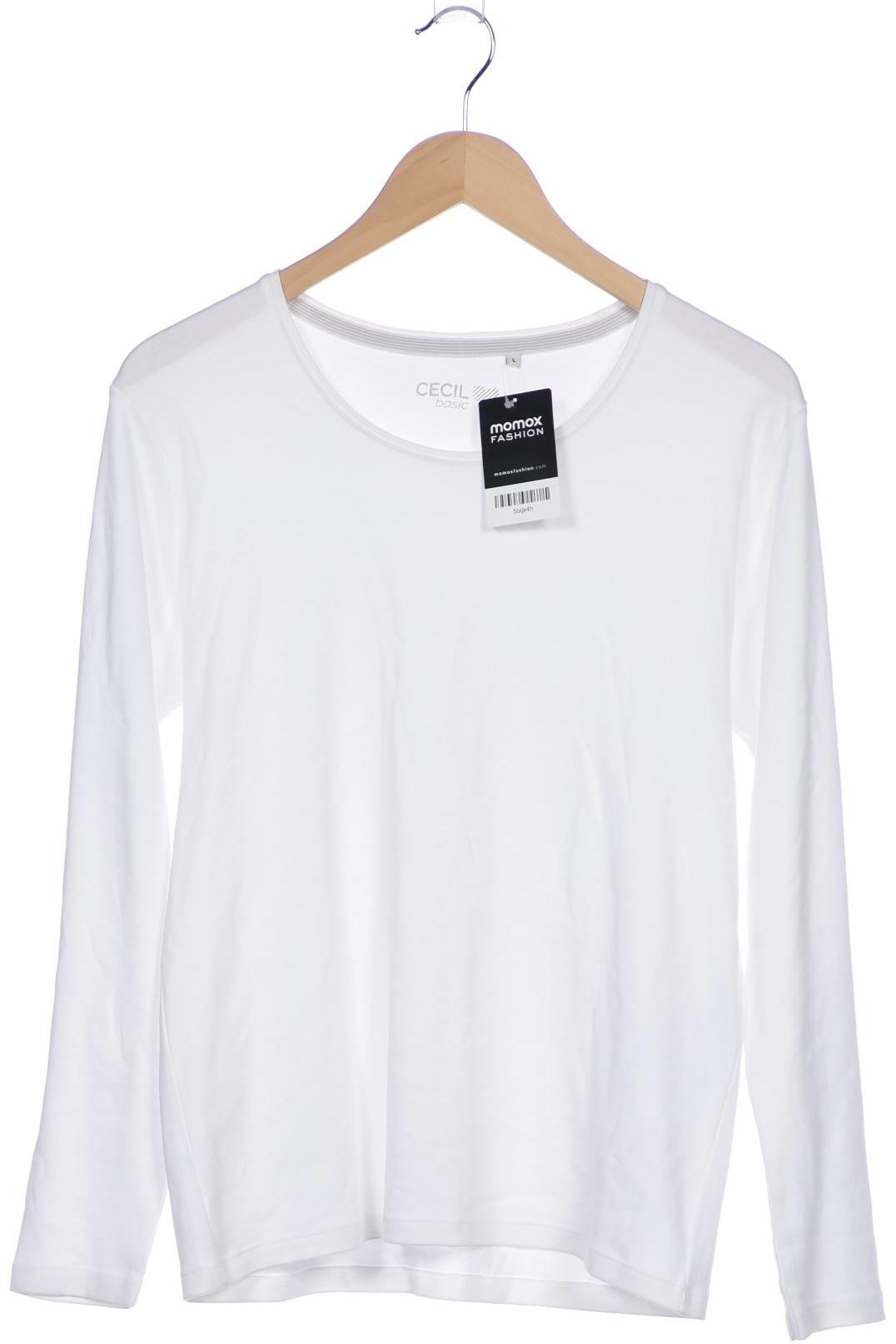 

Cecil Damen Langarmshirt, weiß, Gr. 42